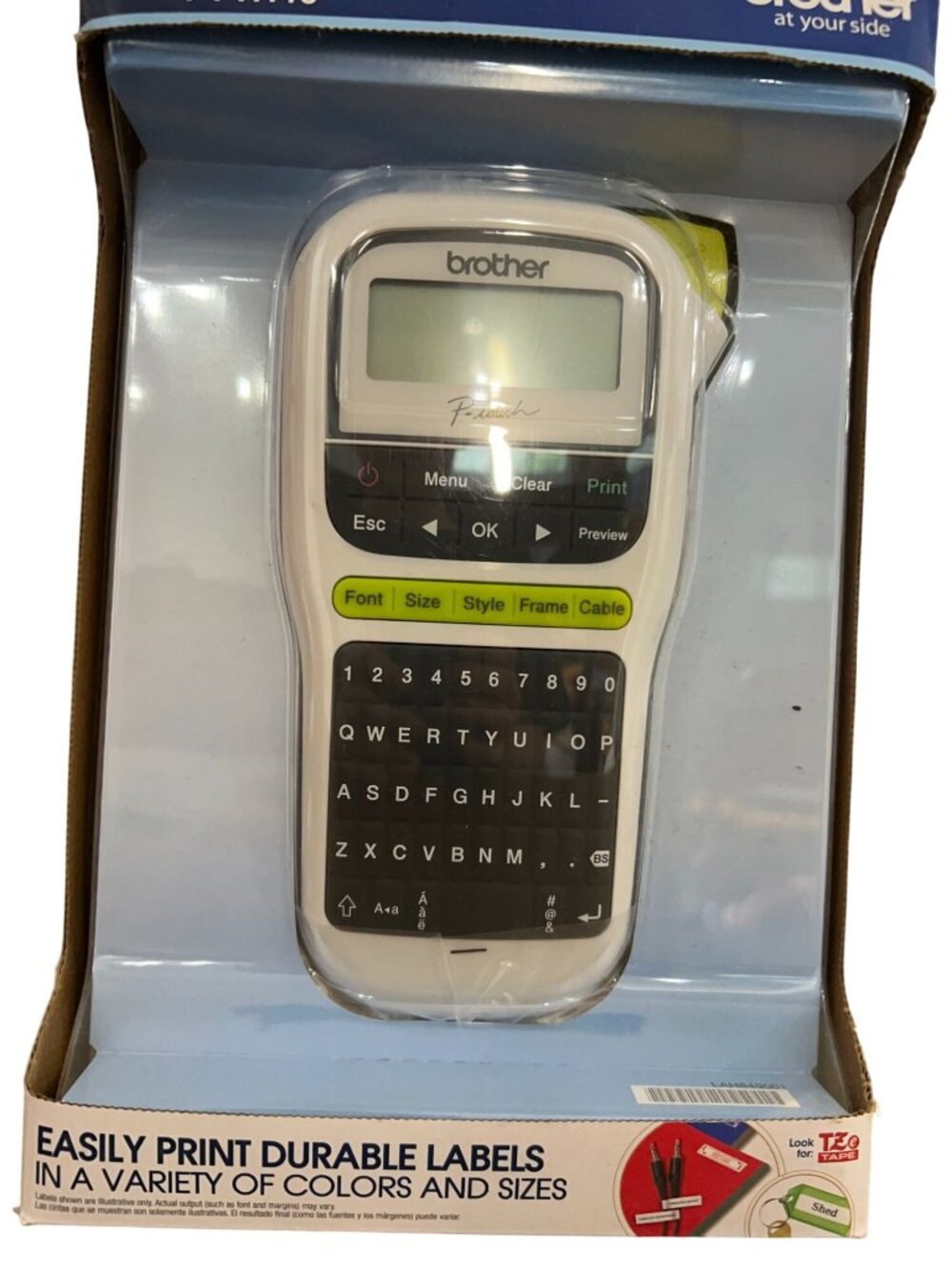 NEW Brother P-Touch PT-H110 2 Lines Portable Label Maker MSRP $65